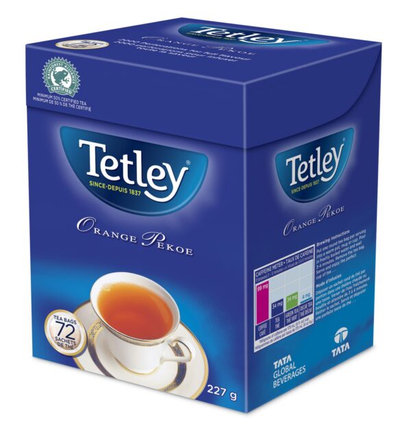 72pk Box of Tetley Orange Pekoe Tea