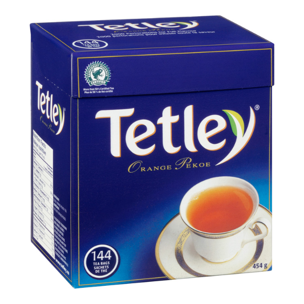 144pk Box of Tetley Orange Pekoe Tea