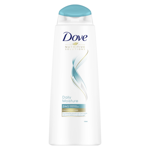 bottle of dove 2-in-1 daily moisture