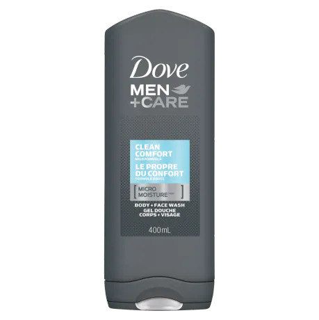dove men+care clean comfort micro moisture body + face wash